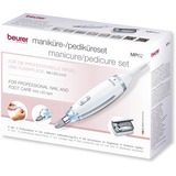 Beurer MP 62 Set de manicura/pedicura, Cuidado de uñas blanco/Plateado