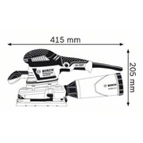 Bosch 0 601 292 801 lijadora portátil Lijadora orbital 11000 RPM 22000 OPM azul, Lijadora orbital, Abrazadera/Velcro, 11000 RPM, 16000 OPM, 22000 OPM, 2,4 mm