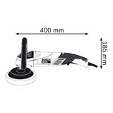 Bosch 0 601 389 000 lijadora portátil Lijadora orbital 3000 RPM 1400 W, Pulidor azul, Lijadora orbital, 3000 RPM, Corriente alterna, 1400 W, 800 W, 440 mm