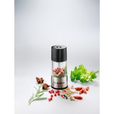 Bosch 1600A001YE Molinillo de pimienta Negro, Acero inoxidable, Ensayo negro/Acero fino, Molinillo de pimienta, Negro, Acero inoxidable