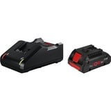 Bosch 1 600 A01 U7U cargador y batería cargable Juego de cargador y baterías, Conjunto negro, Juego de cargador y baterías, Ión de litio, 4 Ah, 18 V, Bosch, Negro