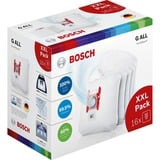 Bosch BBZ16GALL accesorio y suministro de vacío Bolsa para el polvo Aspiradora cilíndrica, Bolsas de aspiradora Bolsa para el polvo, Aspiradora cilíndrica, Blanco, Bosch, 690 g, Caja