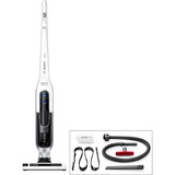 Bosch BCH6L2560 aspiradora de pie y escoba eléctrica Sin bolsa 0,9 L Negro, Blanco, Aspirador vertical blanco, Sin bolsa, Negro, Blanco, 0,9 L, Secar, Filtrado, Alfombra, Suelo duro