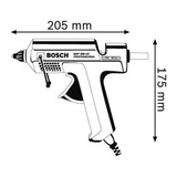 Bosch GKP 200 CE Professional Pistola De Pegar, Pistolas termoencoladoras azul, Pistola de cola termofusible, Azul, 30 g/min, 4 s, 1,1 cm, 20 cm