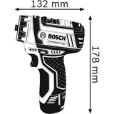 Bosch GSR 12V-15 FC Professional Sin llave 600 g Negro, Azul, Destornillador azul/Negro, Taladro de pistola, Sin llave, Negro, Azul, 1 cm, 3 cm, 1 cm