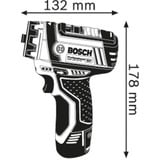 Bosch GSR 12V-15 FC Professional Sin llave 600 g Negro, Azul, Destornillador azul/Negro, Taladro de pistola, Sin llave, Negro, Azul, 1 cm, 3 cm, 1 cm