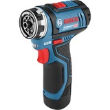 Bosch GSR 12V-15 FC Professional, Destornillador azul/Negro, Taladro de pistola, Sin llave, Negro, Azul, 1 cm, 1300 RPM, 3 cm