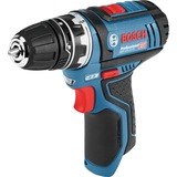 Bosch GSR 12V-15 FC Professional, Destornillador azul/Negro, Taladro de pistola, Sin llave, Negro, Azul, 1 cm, 1300 RPM, 3 cm