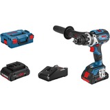 Bosch GSR 18V-110 C 2100 RPM Sin llave 1,8 kg Negro, Azul, Taladro/destornillador azul/Negro, Taladro de pistola, Sin llave, Negro, Azul, 1,3 cm, 2100 RPM, 1,5 mm
