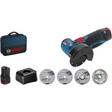 Bosch GWS 12V-76 PROFESSIONAL amoladora angular 7,6 cm 19500 RPM 700 g azul/Negro, 19500 RPM, 7,6 cm, Batería, 2 Ah, 700 g