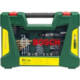 Bosch Juego de brocas / puntas V-Line TIN, 91 piezas, Conjuntos de brocas & puntas verde
