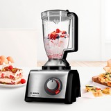 Bosch MC812M865 robot de cocina 1250 W 3,9 L Negro, Acero inoxidable negro/Acero fino cepillado, 3,9 L, Negro, Acero inoxidable, Giratorio, Batir, Mezcla, Picar, Corte, Mezcla, Puré, CE, EAC, VDE, Plástico