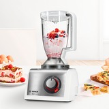 Bosch MC812S814 robot de cocina 1250 W 3,9 L Acero inoxidable, Blanco blanco/Acero fino cepillado, 3,9 L, Acero inoxidable, Blanco, Giratorio, CE, EAC, VDE, Plástico, 1250 W