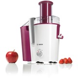 Bosch MES25C0 exprimidor Licuadora centrífuga Cereza, Transparente, Blanco 700 W blanco/Rosa neón, Licuadora centrífuga, Cereza, Transparente, Blanco, Paso, 2 L, 1,25 L, 1,25 L