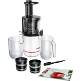 Bosch MESM500W exprimidor Exprimidor lenta 150 W Negro, Blanco, Licuadora blanco, Exprimidor lenta, Negro, Blanco, 150 W, 208 mm, 500 mm, 5,6 kg
