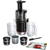Bosch MESM731M exprimidor Exprimidor lenta 150 W Negro, Licuadora negro/Acero fino, Exprimidor lenta, Negro, 55 RPM, 1,3 L, 1 L, 150 W
