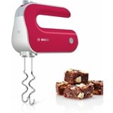 Bosch MFQ 40304 Batidora de mano 500 W Rojo, Blanco rojo/Plateado, Batidora de mano, Rojo, Blanco, Batir, Mezcla, 500 W, 220 - 240 V, 50 - 60 Hz