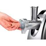 Bosch MFW67440 picadora 2000 W Negro, Acero inoxidable, Picadora de carne plateado/Negro, 220 - 240 V, 50/60 Hz, 199 mm, 254 mm, 295 mm, 6,09 kg