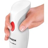 Bosch MSM14000 licuadora 0 L Batidora de inmersión 400 W Blanco, Batidora de mano blanco/Rojo, Batidora de inmersión, 0 L, Función de impulso, 1,2 m, 400 W, Blanco