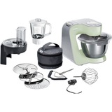 Bosch MUM58MG60 robot de cocina 1000 W 3,9 L Verde Menta/Plateado, 3,9 L, Verde, Botones, 0,8 L, CE, EAC-Eurasian, Ukraine, VDE, Acero inoxidable