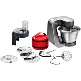 Bosch MUM59N26DE robot de cocina 1000 W 3,9 L Acero inoxidable negro/Acero fino, 3,9 L, Acero inoxidable, Botones, 4 discos, Acero inoxidable, 1000 W
