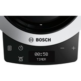 Bosch MUM9AX5S00 robot de cocina 1500 W 5,5 L Acero inoxidable plateado, 5,5 L, Acero inoxidable, Botones, Giratorio, Acero inoxidable, Aluminio, 1500 W