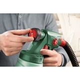 Bosch PFS 1000 0,8 L, Arma de aerosol verde/Negro, Aceite, Pintura, 0,8 L, 0,1 l/min, Verde, 2 kg, Aire comprimido