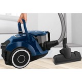 Bosch Serie 6 BGC41X36 aspiradora Aspiradora cilíndrica Secar 700 W Sin bolsa, Aspiradora de suelo negro/Azul, 700 W, Aspiradora cilíndrica, Secar, Sin bolsa, Filtro EPA, HEPA, Filtrado