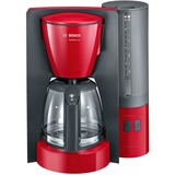 Bosch TKA6A044 cafetera eléctrica Cafetera de filtro rojo/Gris, Cafetera de filtro, De café molido, 1200 W, Antracita, Rojo