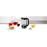 Bosch TWK70B03 tetera eléctrica 1,7 L 2400 W Negro, Transparente, Hervidor de agua negro, 1,7 L, 2400 W, Negro, Transparente, Vidrio, Indicador de nivel de agua, Protección contra sobrecalentamiento