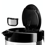 Bosch TWK70B03 tetera eléctrica 1,7 L 2400 W Negro, Transparente, Hervidor de agua negro, 1,7 L, 2400 W, Negro, Transparente, Vidrio, Indicador de nivel de agua, Protección contra sobrecalentamiento