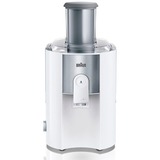 Braun J 500 WH Exprimidor 900 W Acero inoxidable, Blanco, Licuadora blanco/Acero fino, Exprimidor, Acero inoxidable, Blanco, 2 L, 1,25 L, 7,5 cm, 900 W