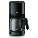 Braun KF 3120 BK Manual Cafetera de filtro negro, Cafetera de filtro, De café molido, 1000 W, Negro