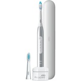 Braun Pulsonic Slim Luxe 4500 Adulto Cepillo dental sónico Platino, Cepillo de dientes eléctrico platino, Adulto, Cepillo dental sónico, Cuidados diarios, Sensible, Blanqueador, 62000 movimientos por minuto, Platino, 2 min