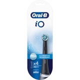 Braun iO Ultimate Clean 4 pieza(s) Negro, Cabezal de cepillo negro, 4 pieza(s), Negro, 3 mes(es), Oral-B, iO, Caja