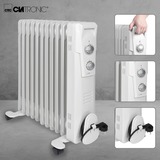 Clatronic RA 3737 Interior Blanco 2300 W Radiador de aceite eléctrico blanco, Radiador de aceite eléctrico, Aceite, CE, Interior, Piso, Blanco