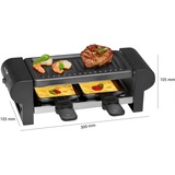 Clatronic Raclette-Grill RG 3592 negro/Plateado