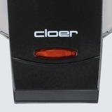 Cloer 1629 gofrera 5 barquillo(s) 930 W Negro, Metálico plateado/Negro, 240 mm, 185 mm, 100 mm, 930 W, 230 V