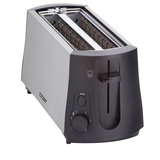 Cloer 3710 tostadora 4 rebanada(s) 1380 W Negro, Acero pulido plateado/Negro, 4 rebanada(s), Negro, Acero pulido, Metal, 1380 W, 230 V, 0,7 m
