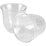 DeLonghi 5513214591 vaso de café Transparente 2 pieza(s), Vidrio transparente, Transparente, Vidrio, 2 pieza(s), Transparente