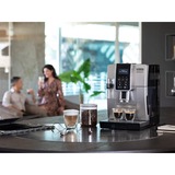 DeLonghi DINAMICA ECAM 350.35.SB Totalmente automática Máquina espresso, Superautomática plateado/Negro, Máquina espresso, Granos de café, De café molido, Molinillo integrado, 1450 W, Negro, Plata