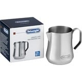 DeLonghi DLSC060 pieza y accesorio para cafetera Recipiente para leche, Jarra transparente/Negro, Recipiente para leche, Acero inoxidable, Acero inoxidable, 350 L, 1 pieza(s)