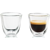 DeLonghi DLSC310 Transparente 2 pieza(s) 90 ml, Vidrio transparente, Transparente, Vidrio, Alrededor, 2 pieza(s), Transparente, 90 ml