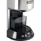 DeLonghi Dedica Plata, Molinillo de café plateado/Negro, Molinillo, 350 g, Fresa cónica, Acero inoxidable, LCD, Plata