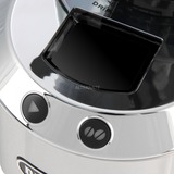 DeLonghi Dedica Plata, Molinillo de café plateado/Negro, Molinillo, 350 g, Fresa cónica, Acero inoxidable, LCD, Plata