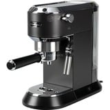 DeLonghi Dedica Style EC 685.BK Manual Máquina espresso 1,1 L, Cafetera espresso negro/Plateado brillante, Máquina espresso, 1,1 L, De café molido, 1300 W, Negro, Cromo, Acero inoxidable