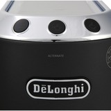 DeLonghi Dedica Style EC 685.BK Semi-automática Máquina espresso 1,1 L, Cafetera espresso negro/Plateado brillante, Máquina espresso, 1,1 L, Dosis de café, De café molido, 1300 W, Negro, Plata