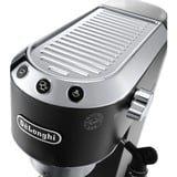 DeLonghi Dedica Style EC 685.BK Semi-automática Máquina espresso 1,1 L, Cafetera espresso negro/Plateado brillante, Máquina espresso, 1,1 L, Dosis de café, De café molido, 1300 W, Negro, Plata