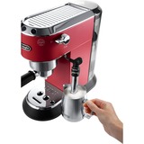 DeLonghi Dedica Style EC 685.R Manual Máquina espresso 1,1 L, Cafetera espresso rojo, Máquina espresso, 1,1 L, 1300 W, Negro, Rojo, Acero inoxidable