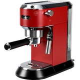 DeLonghi Dedica Style EC 685.R Semi-automática Máquina espresso 1,1 L, Cafetera espresso rojo, Máquina espresso, 1,1 L, Dosis de café, De café molido, 1300 W, Negro, Rojo, Plata